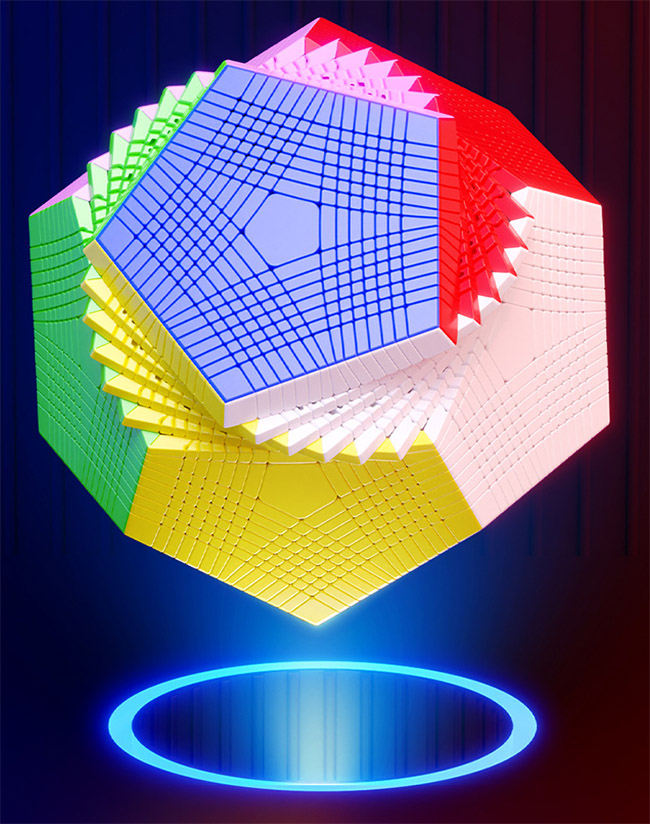 SENGSO 15-Layers Megaminx Cube Stickerless